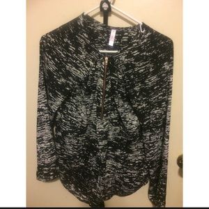 Black & White Blouse
